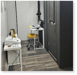 Hear Well practice interior office sound booth